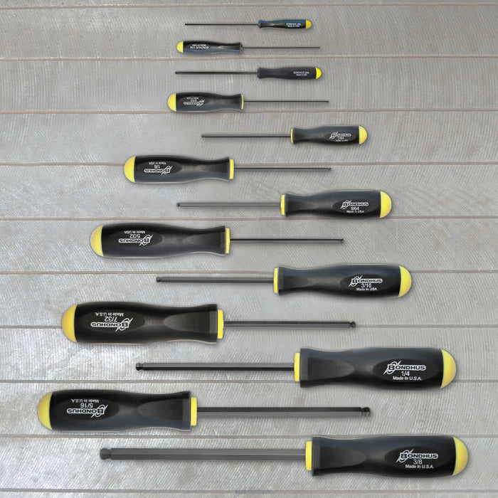 BONDHUS Imperial Standard BallEnd Screwdrivers