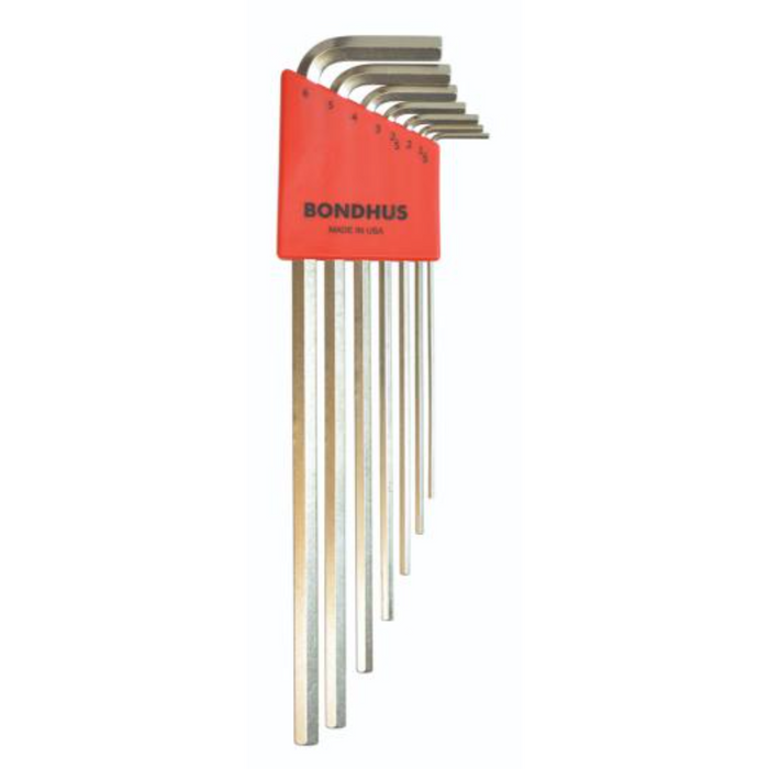 BONDHUS HLX7MB BriteGuard Hex Key 7pcs Metric Set 1.5mm-6mm