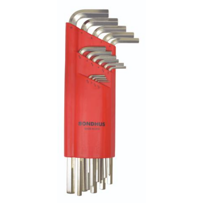 BONDHUS HLX15MB BriteGuard Hex Key 15pcs Metric Set 1.27mm-10mm
