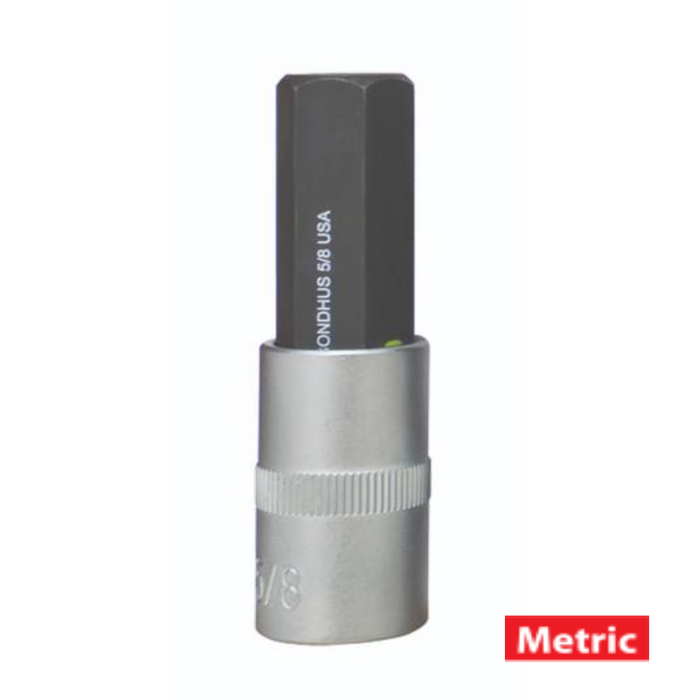 BONDHUS 2" (50mm) In-Hex Sockets Metric