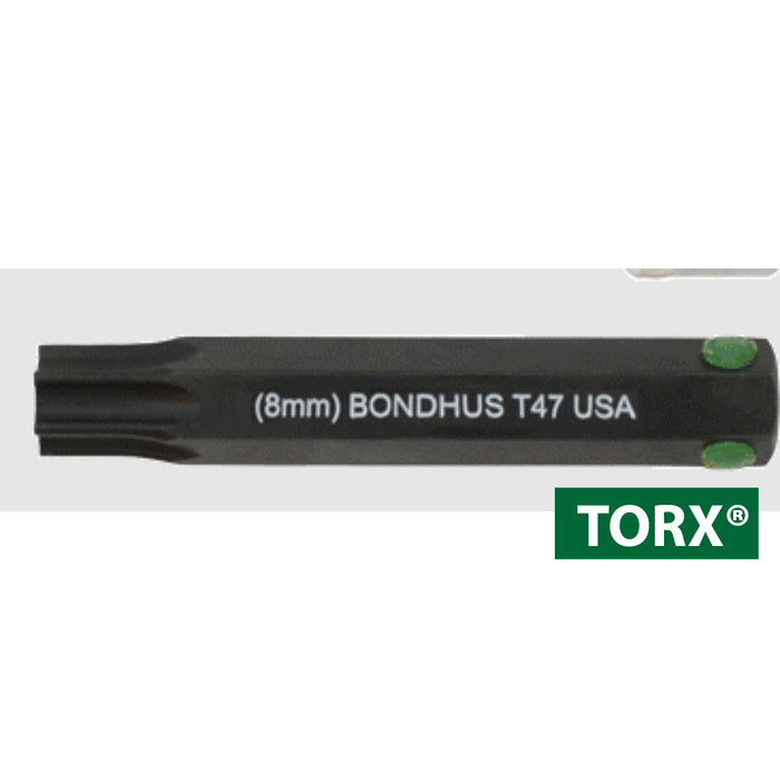 BONDHUS 2" (50mm) Torx Socket Bits Only