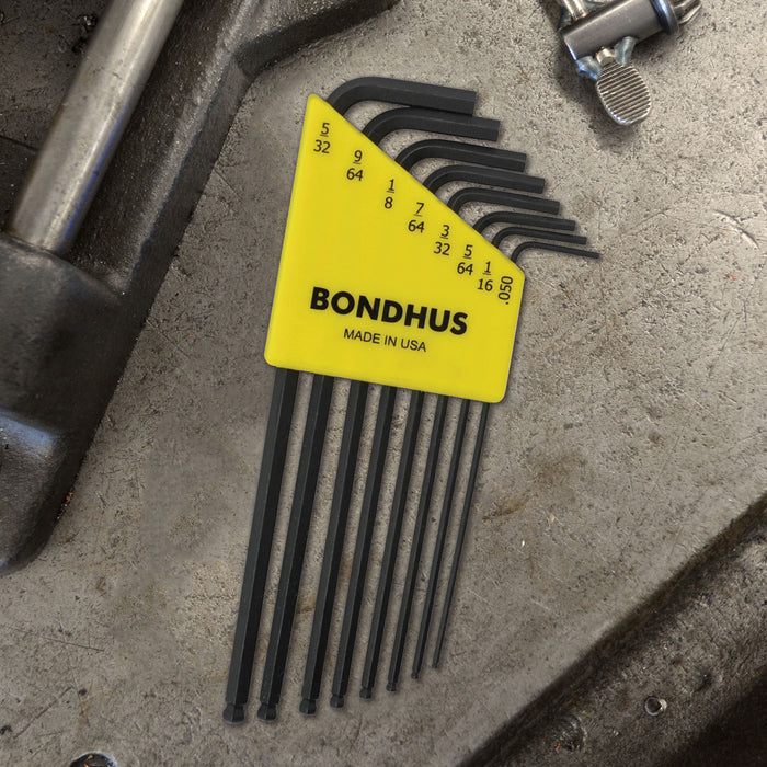 BONDHUS BLX8 BallEnd Hex Key 8pcs Imperial Set