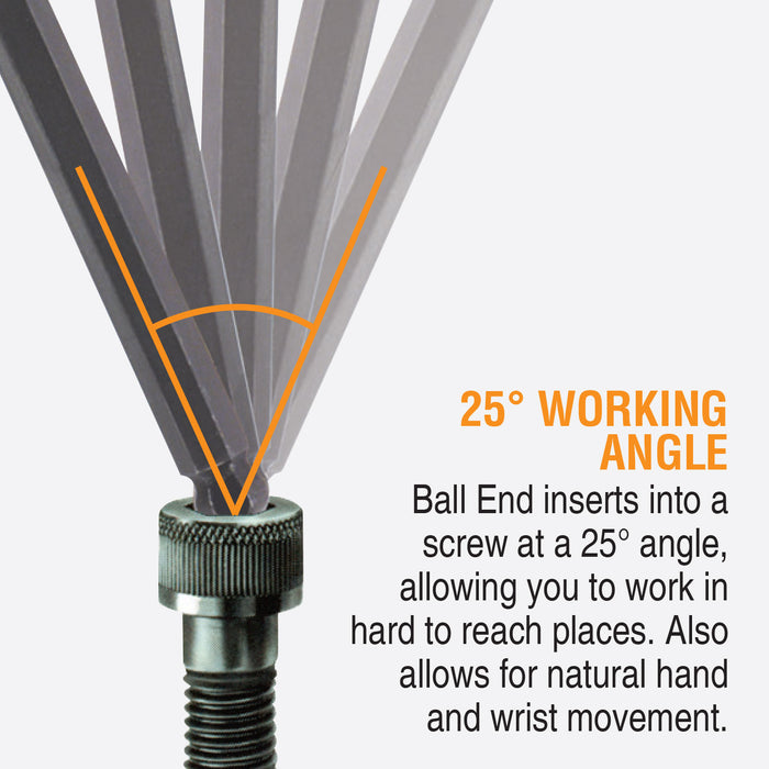 BONDHUS BLX12 BallEnd Hex Key 12pcs Imperial Set