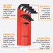 Red hex key set with product features highlighted on a white background