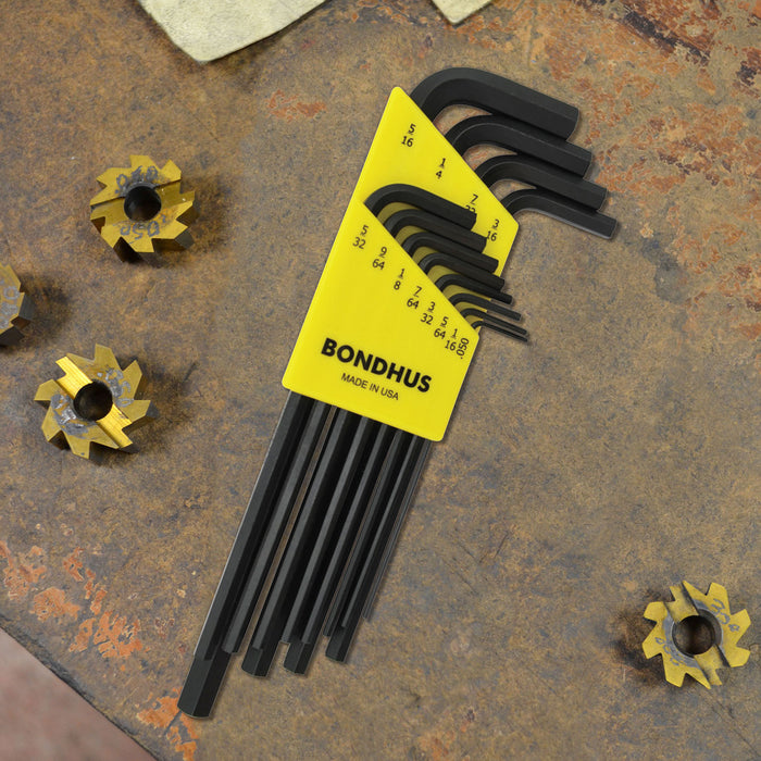 BONDHUS HLX12 Hex Key 12pcs Imperial Set