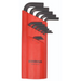 A red BONDHUS HLX15M Hex Key 15-piece metric set with black hex tips, arranged in a sleeve-style holder.