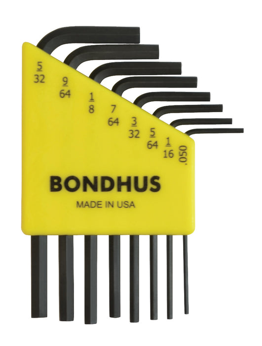 BONDHUS HLX8S Hex Key 8pcs Imperial Set