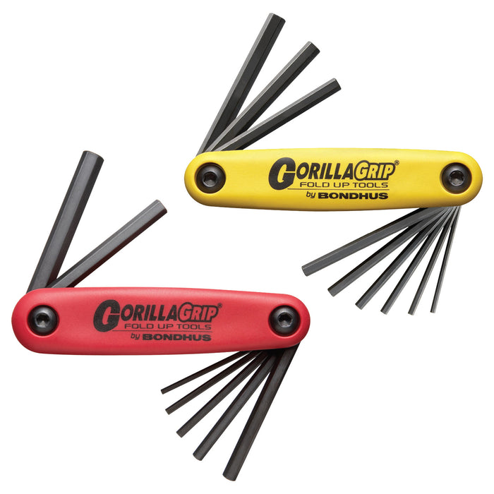 BONDHUS Gorilla Grip Hex fold up Key Set Twin Pack HF16