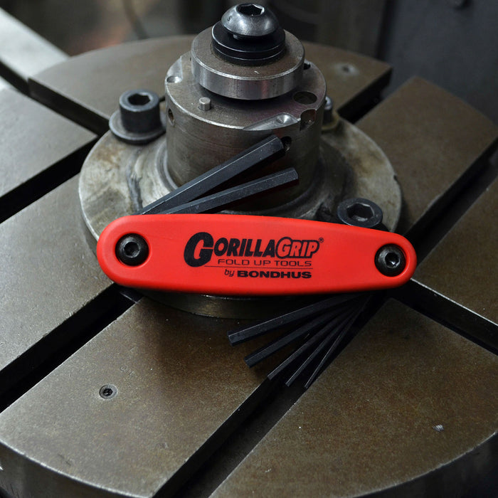 BONDHUS Gorilla Grip Hex fold up Metric Key Set 2-8mm HF7M