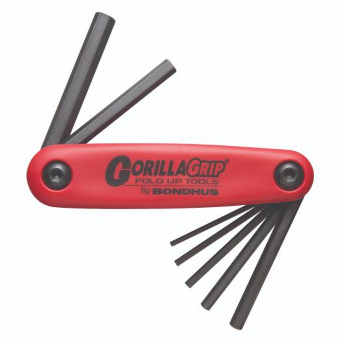 BONDHUS Gorilla Grip Hex fold up Metric Key Set 2-8mm HF7M