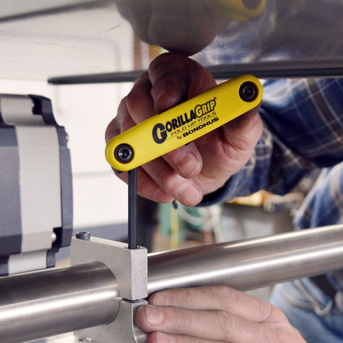 BONDHUS Gorilla Grip Hex fold up Imperial Set 0.050-3/16" HF9S