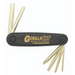Fold up Gorilla Grip tool with black case and 6 gold coloured fold away hex keys