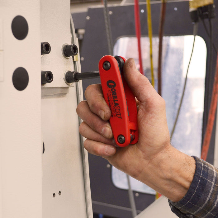 BONDHUS Gorilla Grip Hex fold up METRIC Key Set 3-10mm Hex HF6M