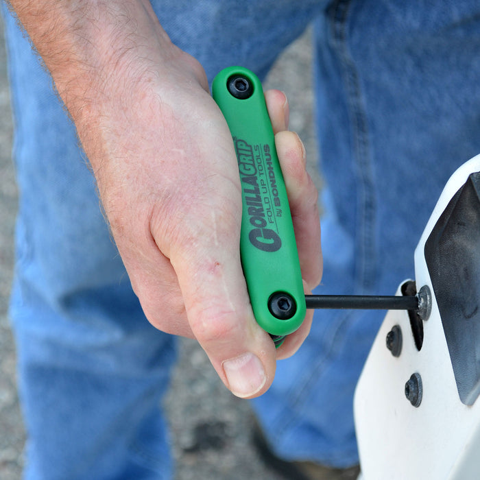 BONDHUS Gorilla Grip Hex fold up Torx Key Set TX6-TX25 TF8S