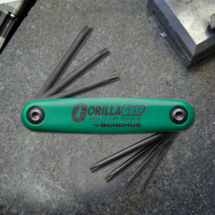 BONDHUS Tamper Resistant Torx Gorilla Grip Fold Ups