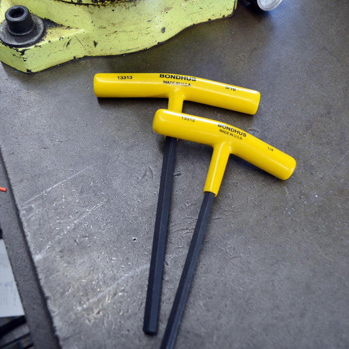 BONDHUS HTX10/S T-Handle Hex Driver 10pcs Imperial Set 3/32"-3/8"