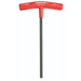 A red and black 8mm diameter Bondhus 9 inch metric hex end T-handle with a ProGuard finish.