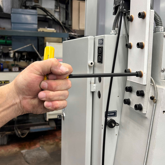 BONDHUS HTX10S-9 T-Handle 9" Hex Key Driver 10pcs Imperial Set+Stand 3/32"-3/8"