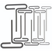 A set of 10 black T-handle hex key drivers laid out in a row.