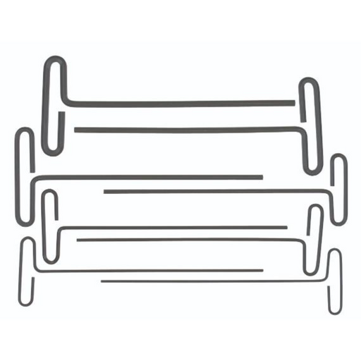 Set of 8 Loop T-handle hex keys in various sizes, ranging from 2mm to 10mm.