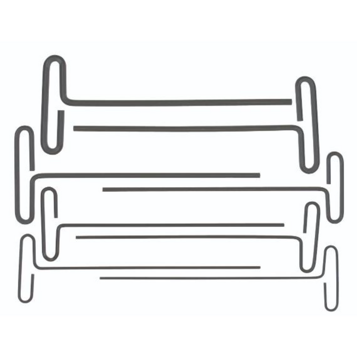 Set of 8 Loop T-handle hex keys in various sizes, ranging from 2mm to 10mm.