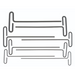 Set of 8 Loop T-handle hex keys in various sizes, ranging from 2mm to 10mm.