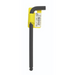 A black and yellow BONDHUS BallEnd Imperial L-Wrench with a 25-degree angle insertion, designed for hard to reach places.