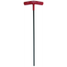 A red and black Bondhus Metric 14 inch (356mm) Hex End T-Handle tool with a solid steel handle and a ProGuard finish.