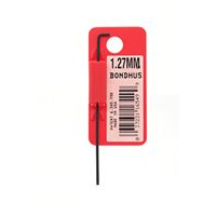 Single Stubby BallEnd in a red hanging case with 1.27mm on the label.