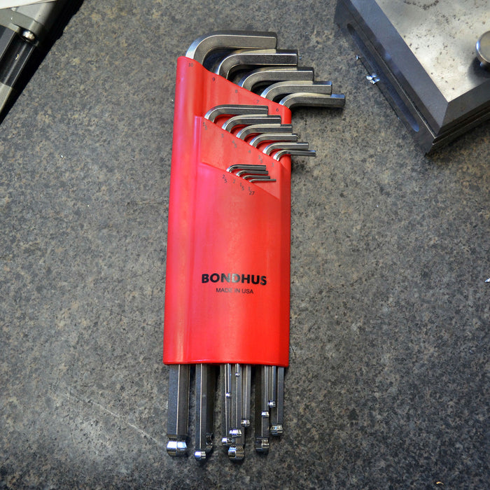 BONDHUS BLX15MB BriteGuard BallEnd Hex Key 15pcs Metric Set