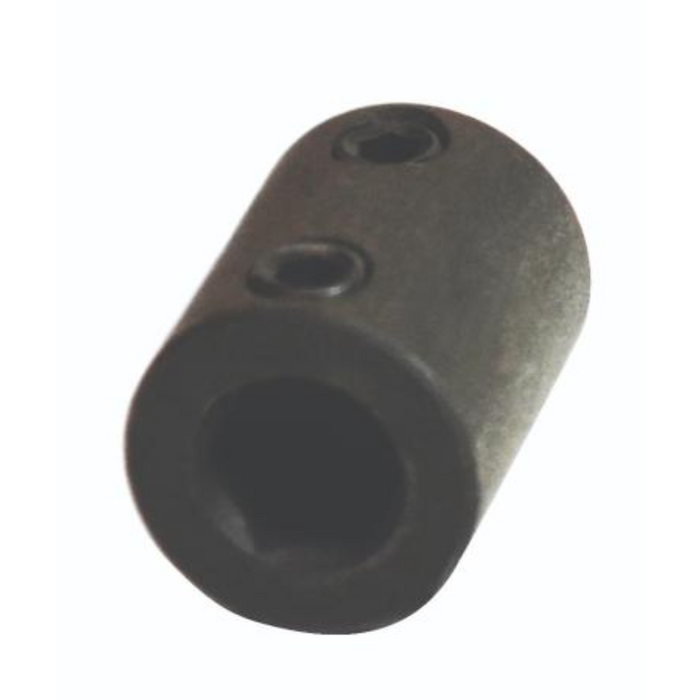 A black metal Hextender tool with two holes on its side.