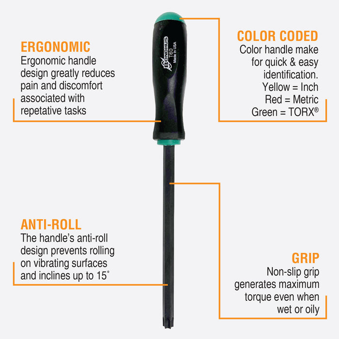 BONDHUS Torx Screwdrivers