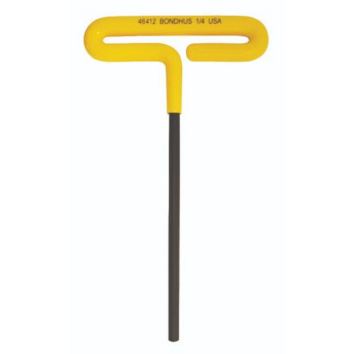 Single imperial Cushion Grip T-handle with a yellow handle and black hex blade
