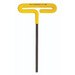 Single imperial Cushion Grip T-handle with a yellow handle and black hex blade