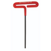 Single metric Cushion Grip T-handle with a red handle and black hex blade