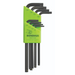 A set of 8 ProHold TORX L-Wrenches   in a light green holding case