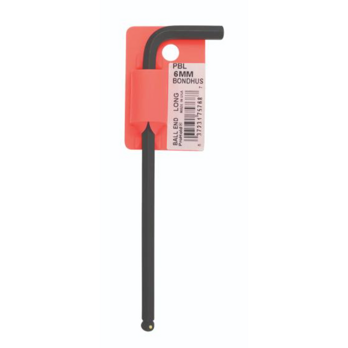 Single 6mm ProHold Tip Ball End L-Wrench in red hanging case