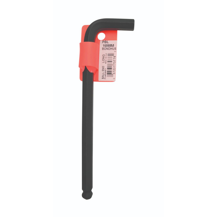 Single 10mm ProHold Tip Ball End L-Wrench in red hanging case 