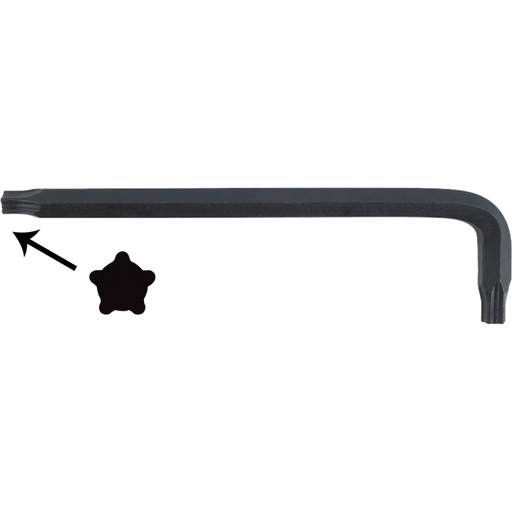 A black L-shaped wrench with a ProGuard finish, designed for use with ASTER threaded pin one-sided fasteners.