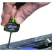 Hand using a Bondhus T9 screwdriver on a clear plastic surface