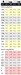 chart showing the sizes available for metric and imperial extra long screwdrivers